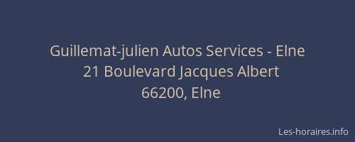 Guillemat-julien Autos Services - Elne