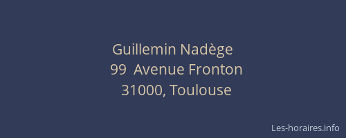Guillemin Nadège