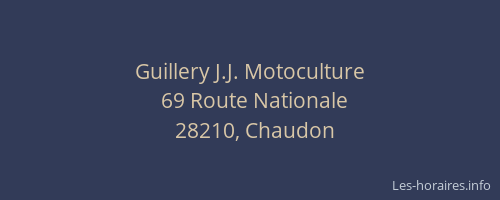 Guillery J.J. Motoculture