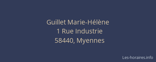 Guillet Marie-Hélène