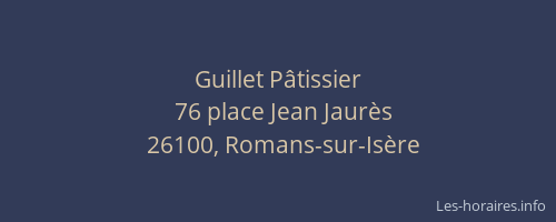 Guillet P&acirc;tissier