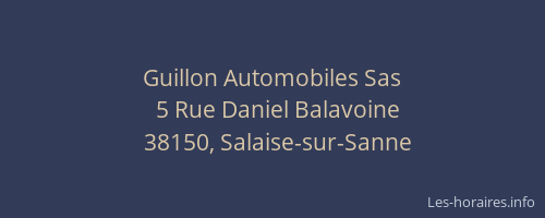 Guillon Automobiles Sas