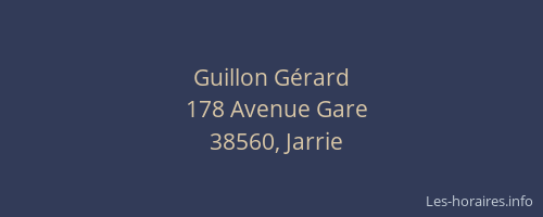 Guillon G&eacute;rard
