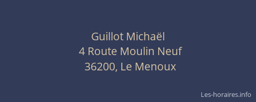 Guillot Micha&euml;l