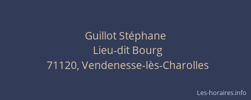 Guillot St&eacute;phane