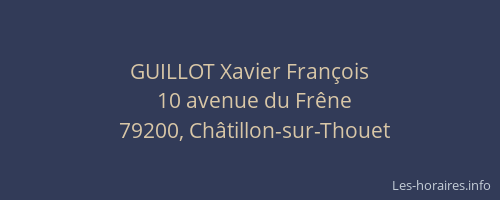 GUILLOT Xavier François