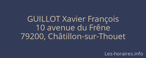 GUILLOT Xavier François