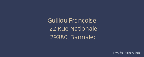 Guillou Fran&ccedil;oise