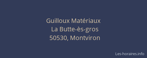 Guilloux Mat&eacute;riaux