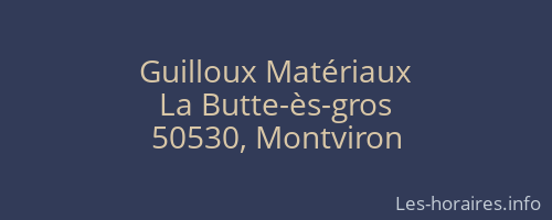Guilloux Matériaux