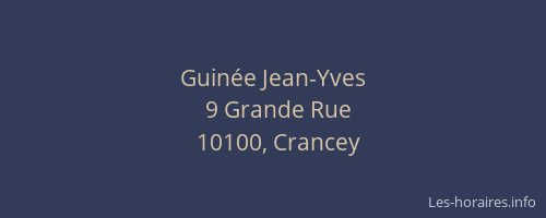 Guinée Jean-Yves