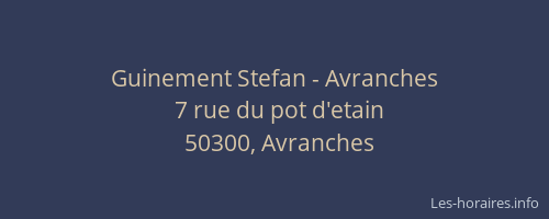 Guinement Stefan - Avranches
