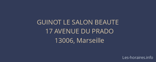 GUINOT LE SALON BEAUTE