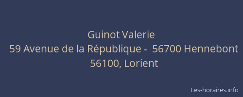 Guinot Valerie
