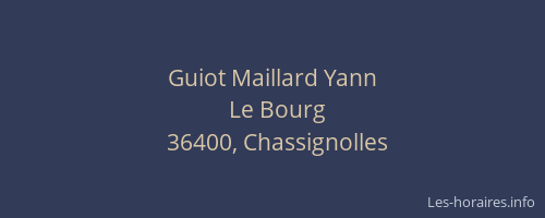 Guiot Maillard Yann