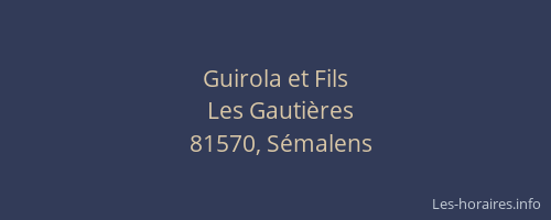 Guirola et Fils