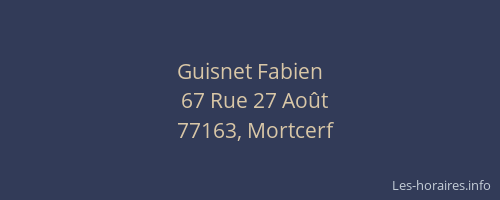 Guisnet Fabien