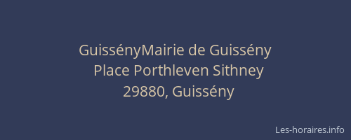 Guiss&eacute;nyMairie de Guiss&eacute;ny