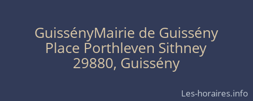 GuissényMairie de Guissény