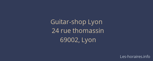 Guitar-shop Lyon