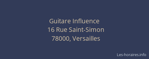 Guitare Influence