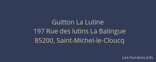 Guitton La Lutine