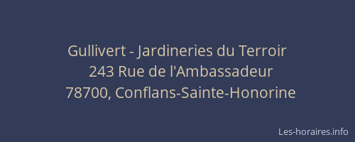 Gullivert - Jardineries du Terroir