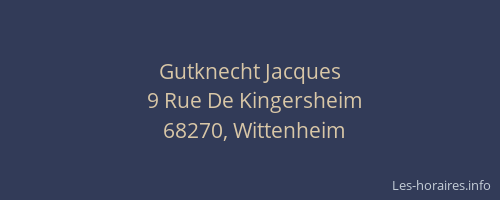 Gutknecht Jacques