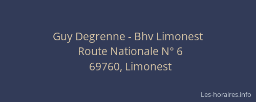 Guy Degrenne - Bhv Limonest