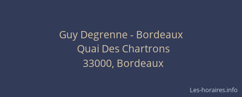 Guy Degrenne - Bordeaux