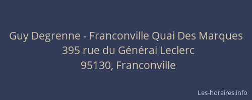 Guy Degrenne - Franconville Quai Des Marques