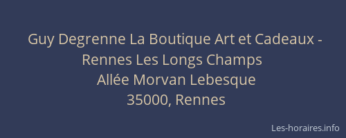 Guy Degrenne La Boutique Art et Cadeaux - Rennes Les Longs Champs