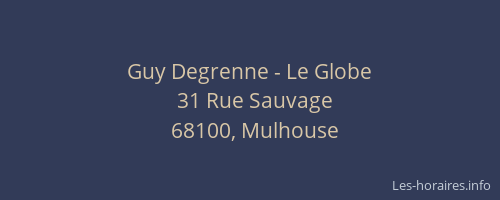 Guy Degrenne - Le Globe