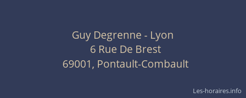 Guy Degrenne - Lyon
