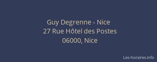 Guy Degrenne - Nice