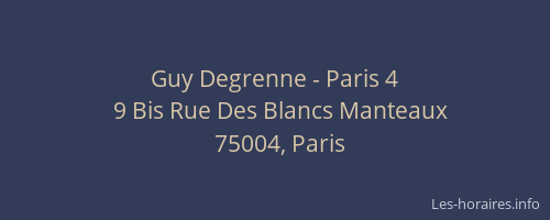 Guy Degrenne - Paris 4