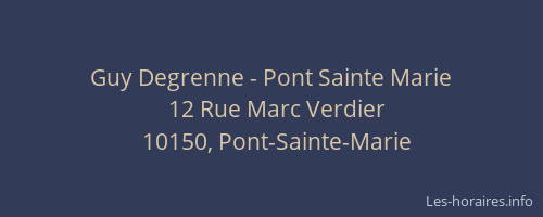 Guy Degrenne - Pont Sainte Marie
