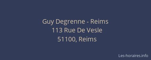 Guy Degrenne - Reims