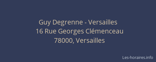 Guy Degrenne - Versailles