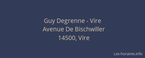 Guy Degrenne - Vire