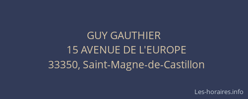 GUY GAUTHIER