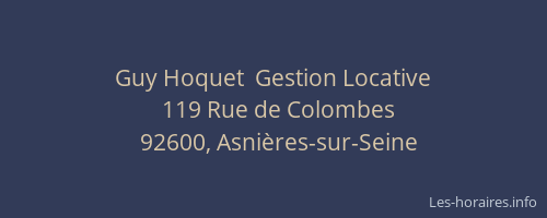Guy Hoquet  Gestion Locative