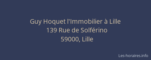 Guy Hoquet l'Immobilier à Lille