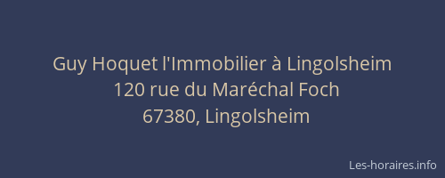 Guy Hoquet l'Immobilier à Lingolsheim