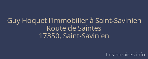 Guy Hoquet l'Immobilier à Saint-Savinien