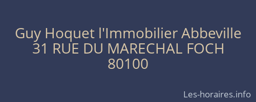 Guy Hoquet l'Immobilier Abbeville