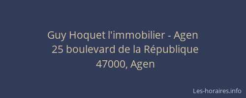 Guy Hoquet l'immobilier - Agen