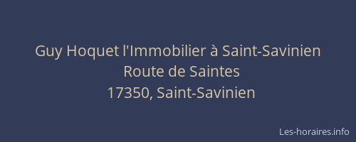 Guy Hoquet l'Immobilier à Saint-Savinien