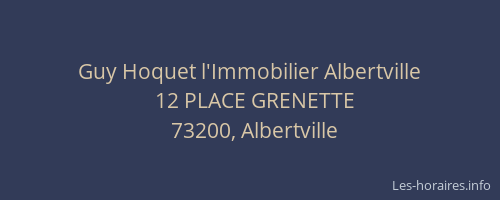 Guy Hoquet l'Immobilier Albertville