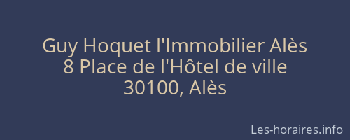 Guy Hoquet l'Immobilier Alès